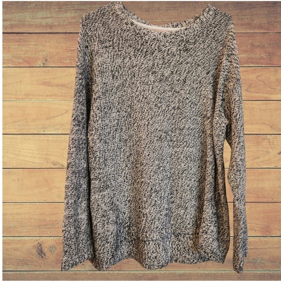Philosophy Republic Clothing Sweaters - Philosophy Clothing Women's Sweater Knit Pullover Dreamy Ivory Black XXL
